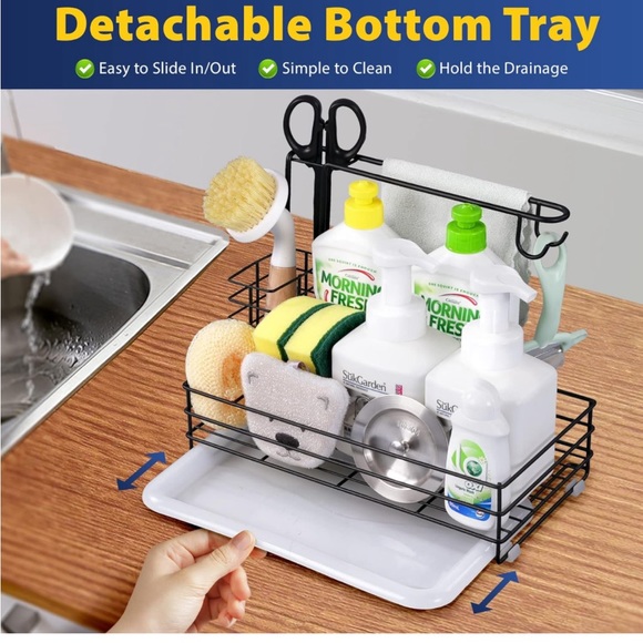 Estituent Sink🚰Organizer, Stainless Steel Sponge🧽Caddy for Kitchen🔪Sink🚰 - Picture 3 of 12